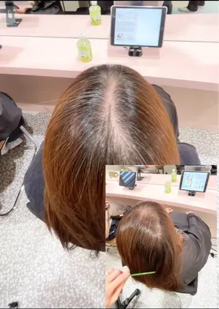 カラー マンツー40代女性◎ 明るい白髪染めのヘアスタイル