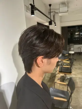 ショート パーマ メンズ become men's hair 名駅店所属・名駅/フェザーパーマ 韓国ヘア/森岡のヘアスタイル