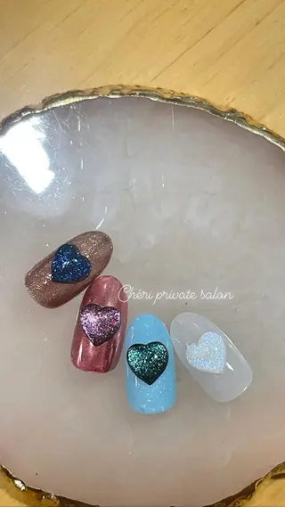 カラー ネイル Chérinail 爪のお手入れのネイルデザイン