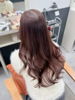 ロング カラー ヘアアレンジ hazuki🐈‍⬛ 透明感カラーのヘアスタイル