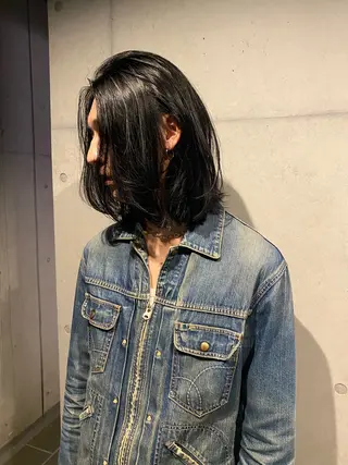 セミロング カラー メンズ だいち/ハイトーン/ デザインカラーのヘアスタイル