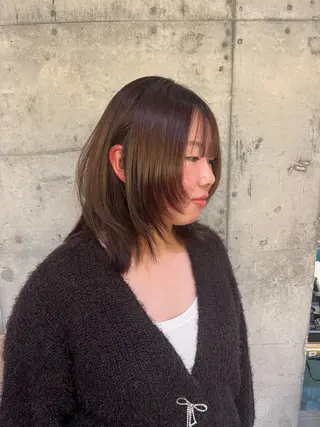 ミディアム rinaショート /ハッシュカットのヘアスタイル