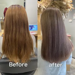 ロング カラー AVANCE京橋所属・ハイトーンヘア/ 島崎　タクミのヘアスタイル