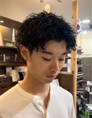 パーマ メンズ 年間2000名担当◎ パーマ職人/仲原佑樹のヘアスタイル