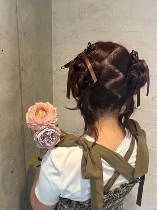 ロング ヘアアレンジ Reve  resort所属・美髪× ヘアセット✨Araiのヘアスタイル