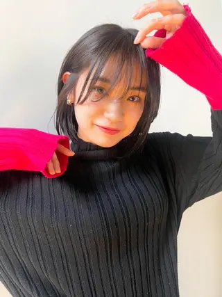 ミディアム 美髪改善ストレート/ 植村友哉のヘアスタイル