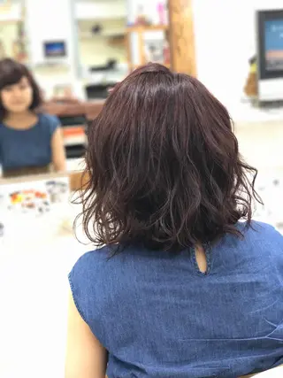 ミディアム カラー 山内 聡史のヘアスタイル