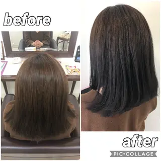 ミディアム カラー 🫧髪質改善×艶髪 🫧根本泰成🫧のヘアスタイル