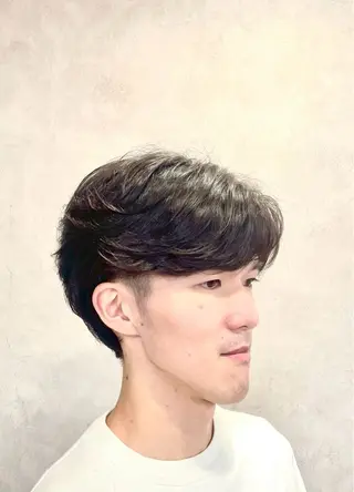 ショート パーマ メンズ 清潔感×束感ヘア🔥 メンズ専門篠原のヘアスタイル