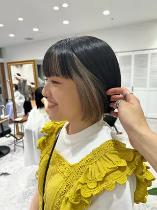 カラー 🍒暖色 girly AYANA🍒のヘアスタイル