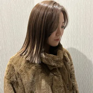 ミディアム カラー 伊藤ほのか /パーマ/ショートのヘアスタイル