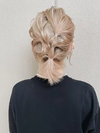 ミディアム ヘアアレンジ 【sim】 mizuのヘアスタイル