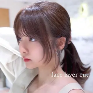 ミディアム カラー ヘアアレンジ 日本一の小顔カット/ ボブ/顔周り/韓国のヘアスタイル