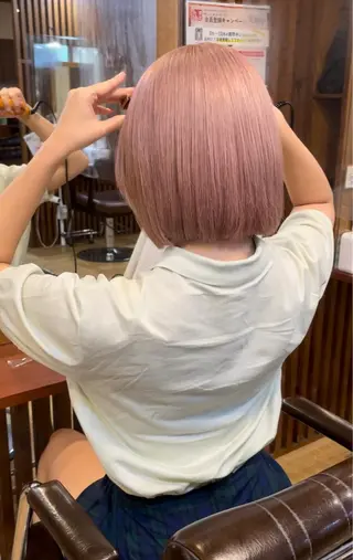 ショート カラー senjyu GINZA所属・バレイヤージュ/ハイ ライト/庄司鉄平のヘアスタイル