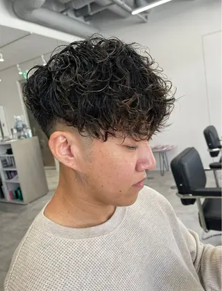 パーマ メンズ メンズパーマ/新潟/ 万代/高橋悠叶のヘアスタイル
