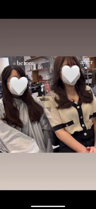 セミロング レイヤーカット🫧艶 カラー/LILICAのヘアスタイル
