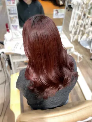 セミロング ピンク・ラベンダー/ レイヤー/NANAのヘアスタイル