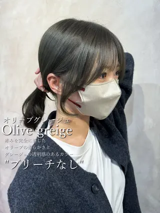 カラー ✨ブリーチなし透明感 カラー✨松村 潤のヘアスタイル