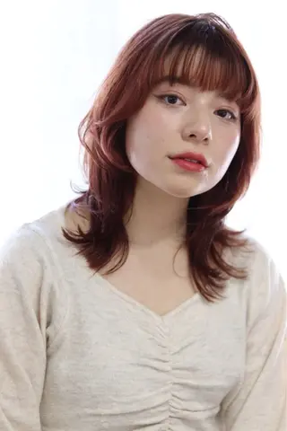 セミロング 縮毛矯正🌱𓂃 野口晴菜のヘアスタイル