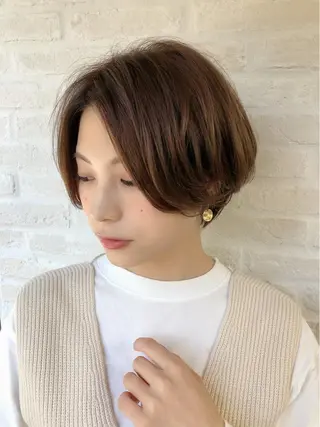 ショート カラー レイヤー×髪質改善✨ 渋谷/佐藤侑哉のヘアスタイル