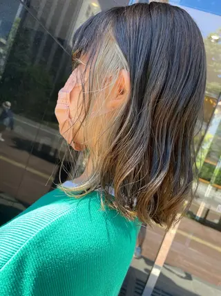 ミディアム カラー 髪質改善美容室Lust所属・美容室Lust💚 嶋崎　鷹のヘアスタイル