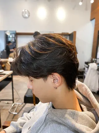 ミディアム パーマ メンズ IRIE HAIR DESIGN所属・IRIE⚡️メンズ/ パーマ⚡️北川聖也のヘアスタイル