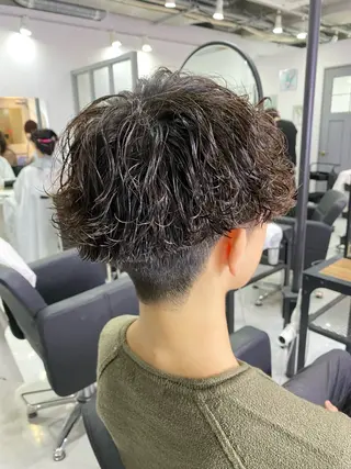 ミディアム パーマ メンズ 🟣メンズパーマ 川端 永遠🟣のヘアスタイル