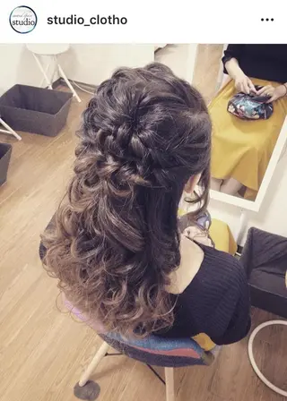 ヘアアレンジ 京都.祇園セットサロン:スタジオ ヒロ【Studio hiro】所属・ヒロ(hiro) •スタジオヒロのヘアスタイル