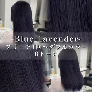 セミロング カラー ヘアアレンジ 🫧透明感ラベンダー 似合わせ🫧あい🫧のヘアスタイル