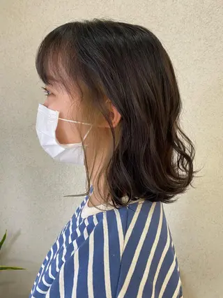 ミディアム カラー NATSUKI💟 EARTH二俣川のヘアスタイル