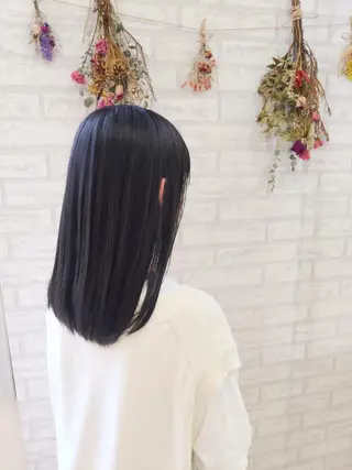 セミロング カラー 💜ツヤヘアケア🩷 サトウシュンスケのヘアスタイル