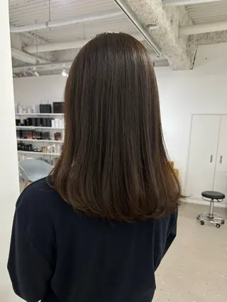 セミロング 小西 瑞穂のヘアスタイル