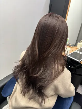 ロング rise/艶カラー/ レイヤーのヘアスタイル