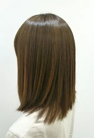 ミディアム パーマ 宮本 秀人のヘアスタイル