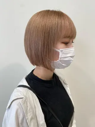 ショート カラー y.s.h所属・ハイトーンカラー🌈 メンズパーマ鈴木康平のヘアスタイル