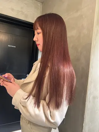 ロング カラー デザインカラー🖤 イシイレイのヘアスタイル