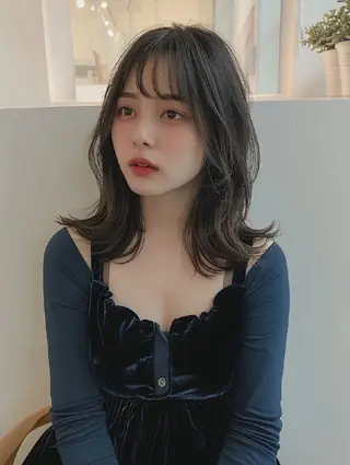 ミディアム 美髪改善・ストレート 🌿エクステ/カンジのヘアスタイル