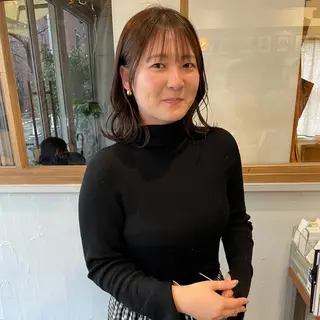 ミディアム カラー 平地 晃人のヘアスタイル