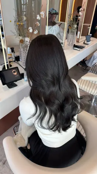 ロング カラー 韓国レイヤー🇰🇷 韓国研修◎渋谷カイトのヘアスタイル