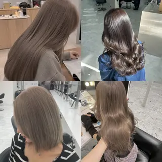 セミロング rio🧚🏻‍♀️ 暖色/グレージュのヘアスタイル