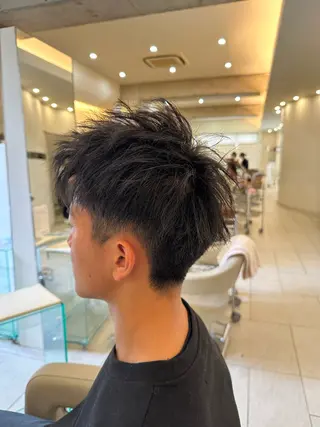 メンズ 藤本渚杜/メンズ パーマ/艶カラーのヘアスタイル