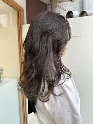 ロング カラー uni所属・中堀 遥のヘアスタイル