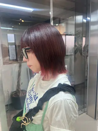 ミディアム マツエク/透明感 カラー🤍ゆうのヘアスタイル