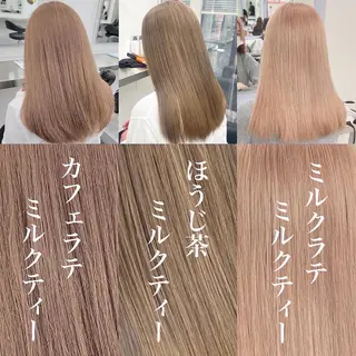 セミロング カラー 色気ある大人カラー /ブリーチなしのヘアスタイル