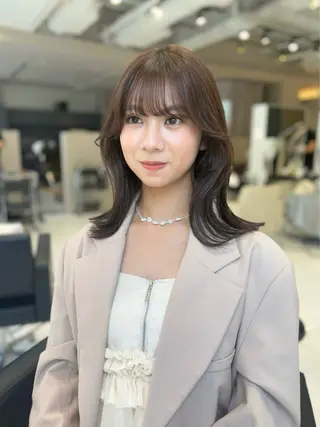 セミロング カラー マツエクモデル募集中 /表参道/宇佐見綾花のマツエク・マツパデザイン