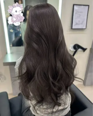 ロング カラー 艶カラー♡クール トレンドヘア♡アユミのヘアスタイル