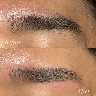 メンズ アイブロウ ななみ《ちゅるん カラー/まつパ》のヘアスタイル