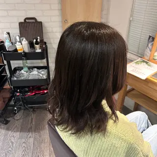 ミディアム カラー ブリーチ/アレンジ/ 19歳/新宿/アリルのヘアスタイル