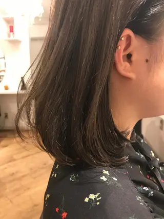 ミディアム カラー ヘアアレンジ 代官山/恵比寿所属・髪質改善/縮毛矯正 専門 代官山/恵比寿のヘアスタイル