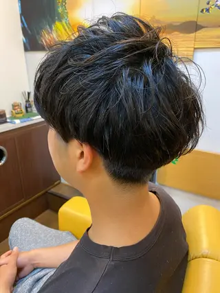 パーマ メンズ ヘアーデザイン ククイ所属・【緩パン】イトウ シンゴのヘアスタイル